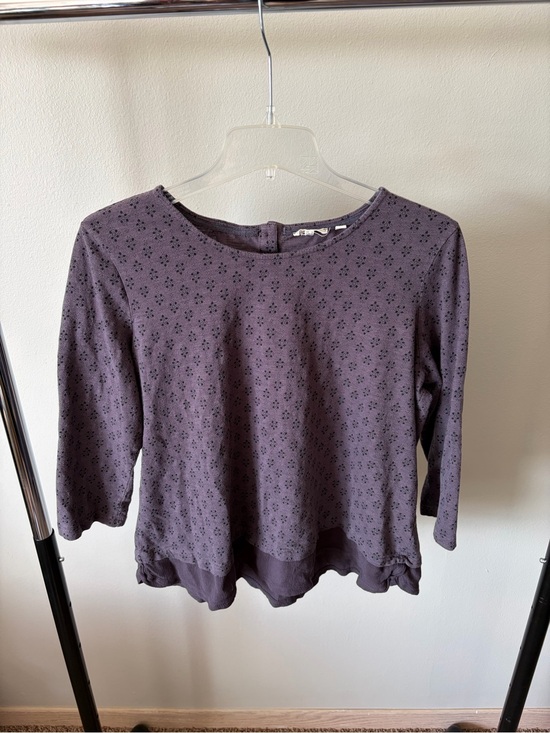 Fat Face Tops - Fat Face Purple Eyelet Long-Sleeve Top